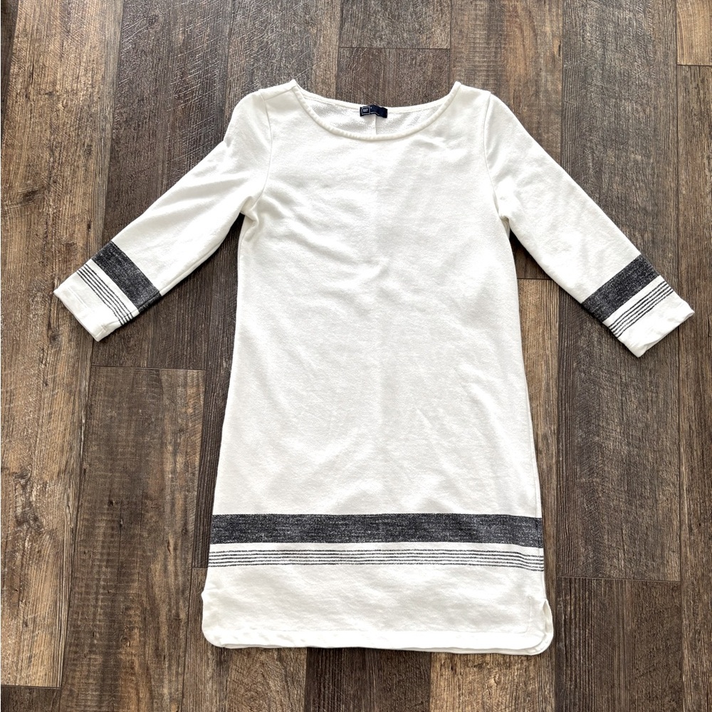 Gap Dress in Ivory and Heather Navy, size S